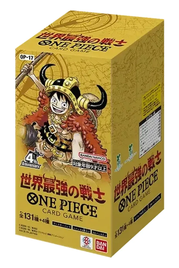 2026 ONE PIECE CARD GAME OP-17 THE WORLD'S STRONGEST WARRIORS BOX FACTORY SEALED 世界最強の戦士 未開封
